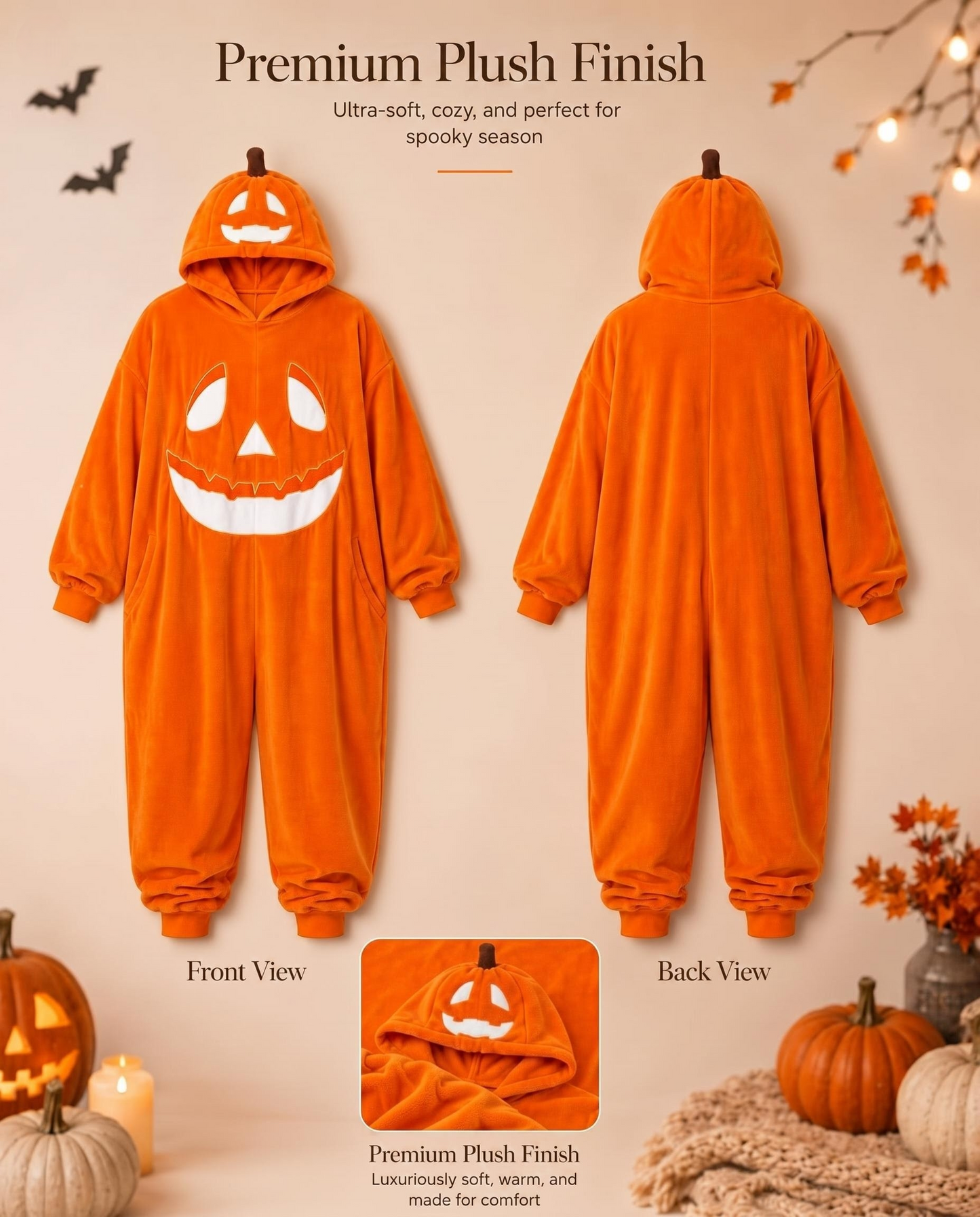 HallowSnug™ Pumpkin Onesie