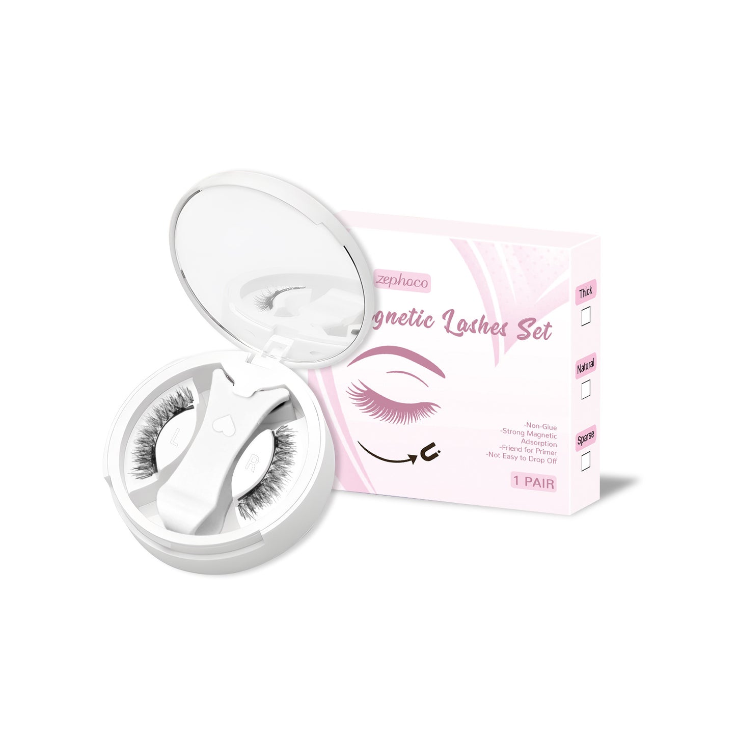 ATURUNC Magnetic False Eyelashes